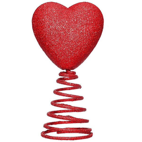 5 tommer Mini Valentinsdag Glitterhjerter for Mini Valentintrær Valentinsdag Hjertepynt