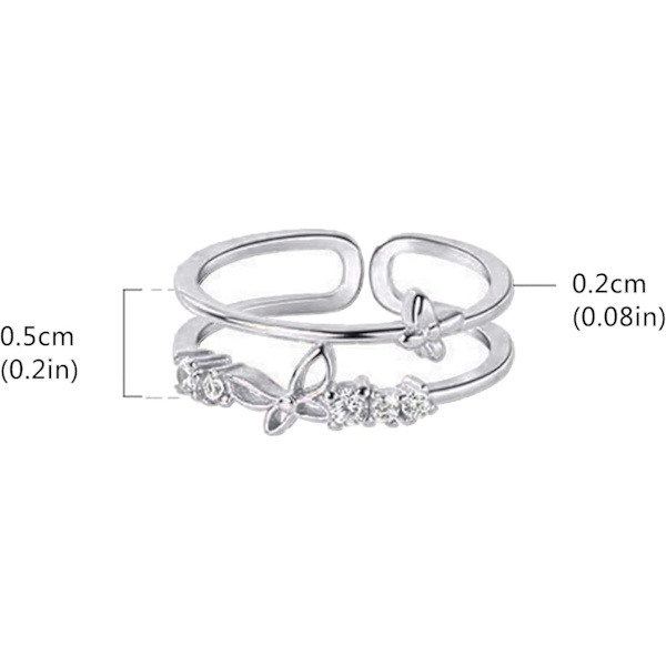 Til min datter Fidget Ring, Til min datter Butterfly Ring, Datter Gave Fra Mor Angst Relief Ringe