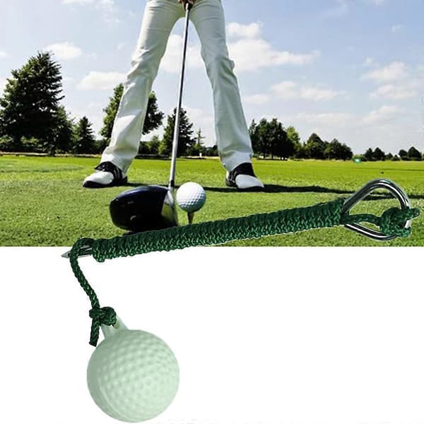 Golf Fly Reb Drivende Bold Øvelseshjælpemiddel Bærbar Golfbold med Snor