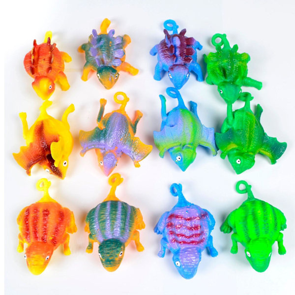 Kreativt nyhedslegetøj Tpr oppusteligt dyreudluftningslegetøj oppustelig dinosaur bobble bold (tilfældig 5stk)