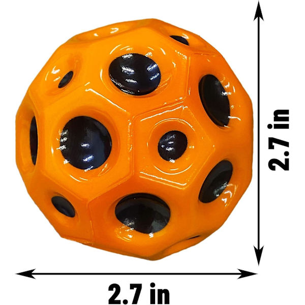 3 stk. Space Balls Extreme High Bouncing Ball Tiktok Bouncing Spaceball Gummi Bounce Ball Sensorisk Bold Forbedre Hånd-øje Koordination Sports Træning Ba
