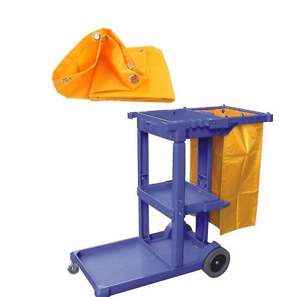 Sl Janitorial Cart Rengjøringsverktøy Vanntett Vogn Oppbevaringspose 40x28x69cm Gul Riilq