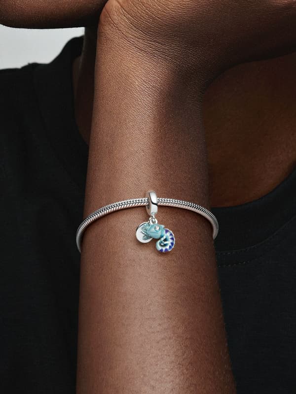 Pandora - Farveskiftende Kamæleon Dingle Charm - Sterlingsølv