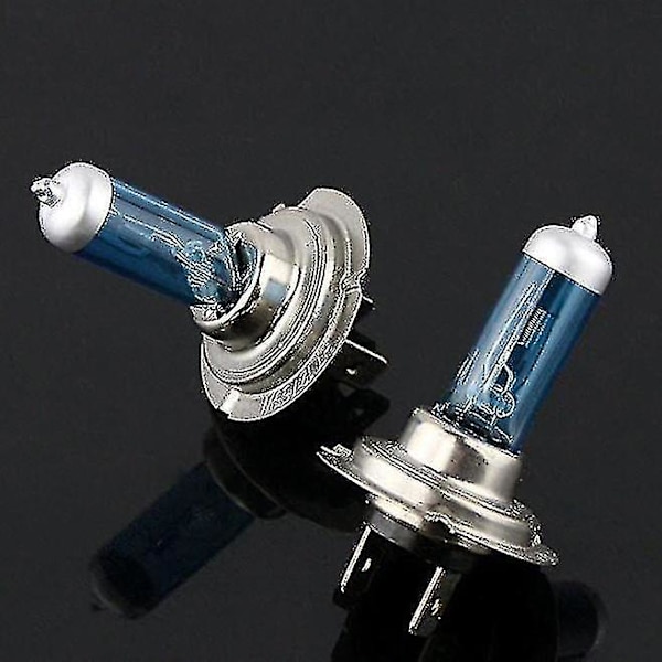2 kpl H7 6000k Xenon-kaasua Halogeenilamppuja 100w 12v