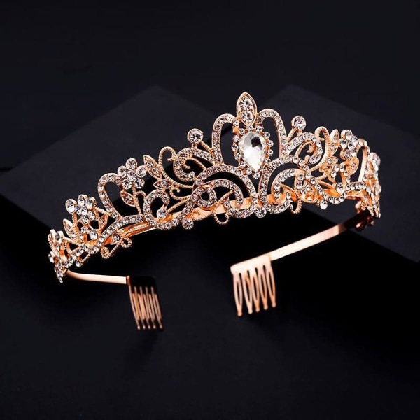 Crown Coiffure Crown Tiara Princess Rhinestone Crown Prom Crystal Headband