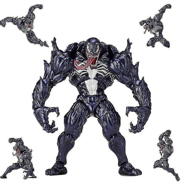Anime Hand-me-down Black Venom Doll Modell Leksaker Monterad Stil Modell (16cm) Black