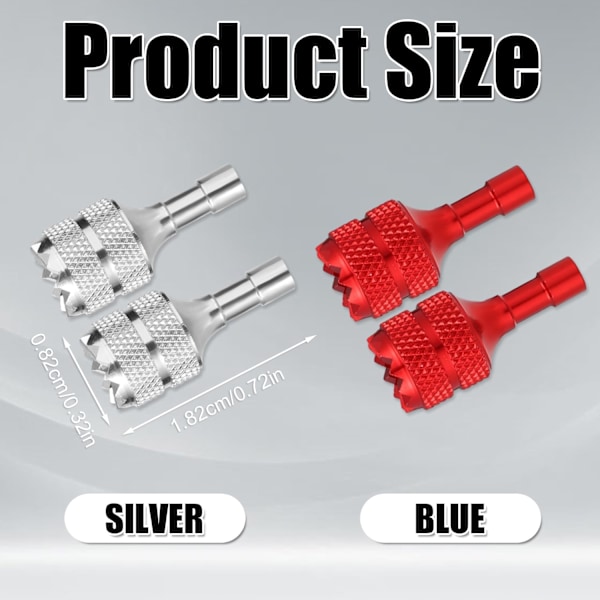 4 stk. Drone Controller Sticks, Aluminium Drone Control Joystick Aftagelig Tommelfinger Rocker Udskiftning Kompatibel med DJI Mini 3 Pro DJI RC