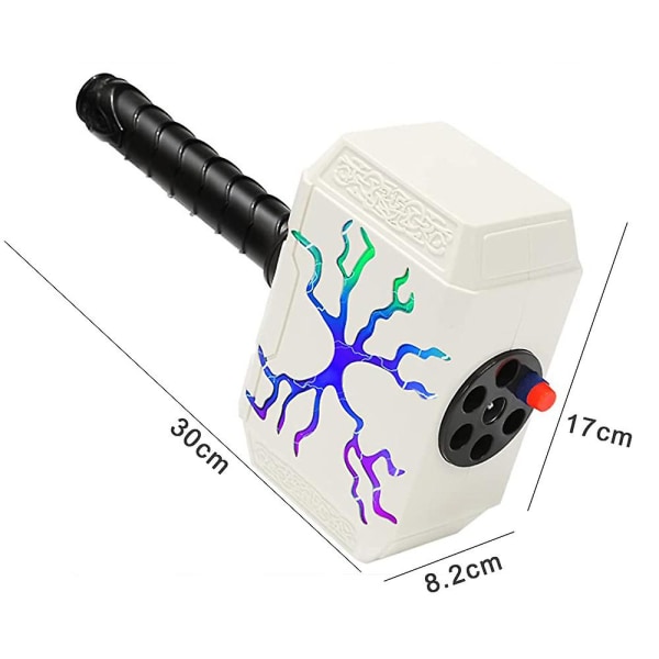 Thorin taisteluvasara lelut elektroninen Mjolnir-vasara valolla lapsille ampumapeli lelu Nerf-nuolet laukaisin