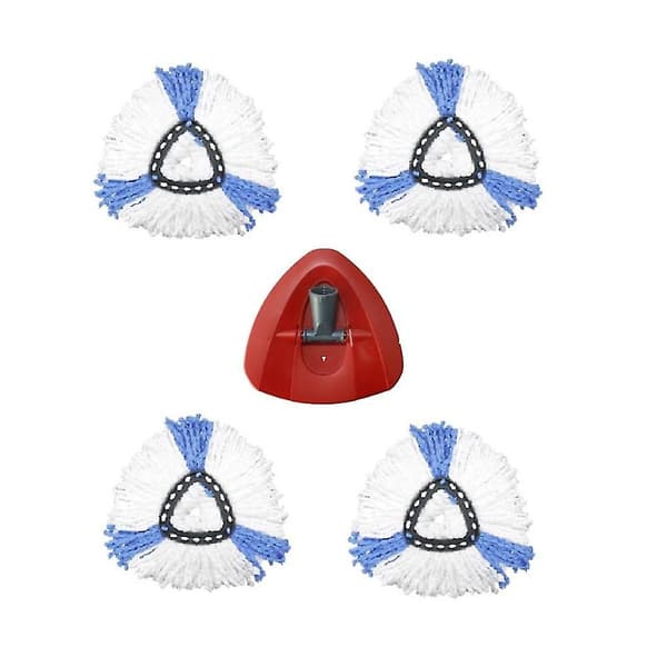 Ersättningstillbehör lämpliga för O- Swivel Triangular Mop Mikrofiber Rengöringsmoppduk