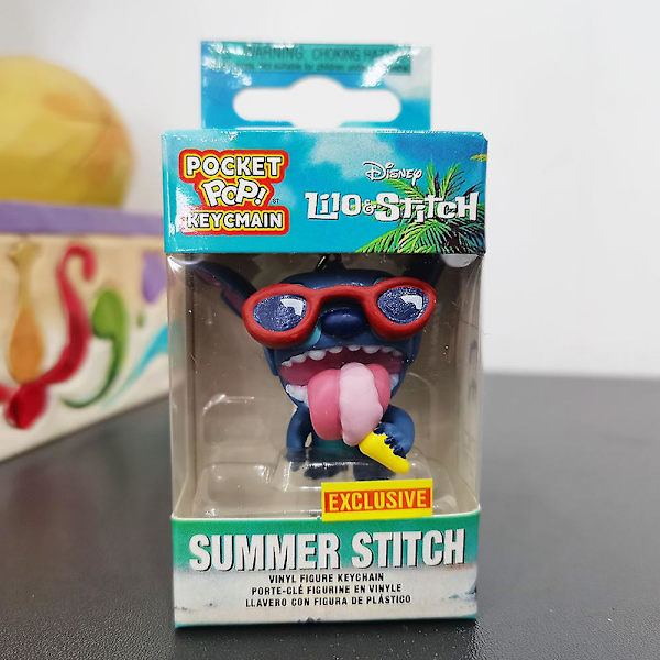 Disney 2 kpl/setti Figuurien Keräily Lelut Stitch Ja Angel Avaimenperät 4cm Stitch A