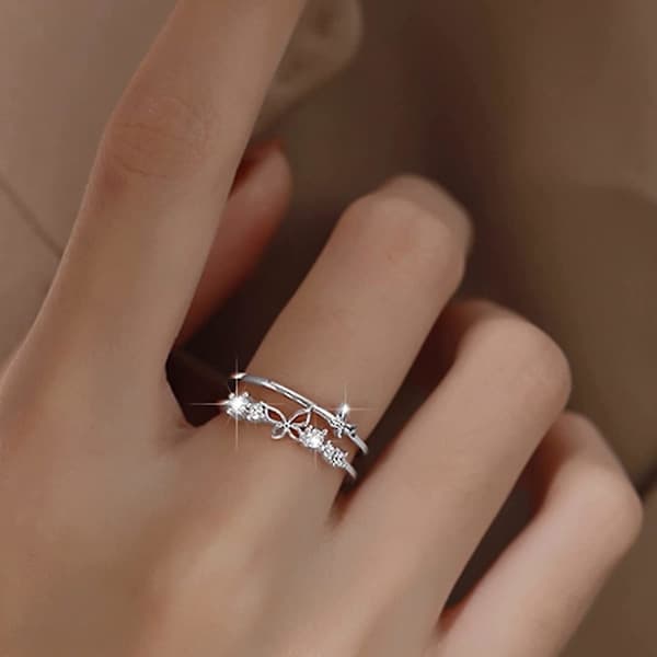 Fidget-ring til min datter, sommerfuglring til min datter, dattergave fra mamma, angstlindrende ringer