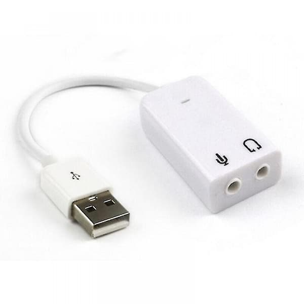 Ny praktisk PC-skrivbord USB 2.0 3D virtuellt 7.1-kanals ljudkort adapter