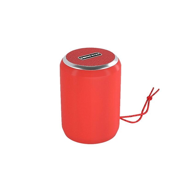 Mini kannettava Booms Bass Bluetooth-kaiutin ulkoilman langaton stereokaiutin Mp3-soitin Red