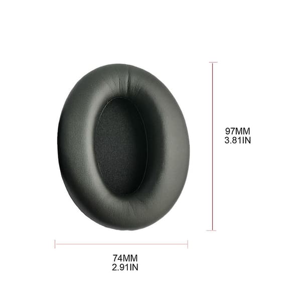 Erstatning for Sony Wh-1000xm3 hodetelefoner øreputer øreputer svamp pute Black