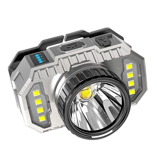 990000lm Super Bright LED Zoom Hodelykt USB Oppladbar Hodelykt Hodelykt US
