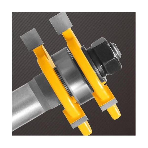 2 st 6 mm set T-spårfräs för träbearbetning T