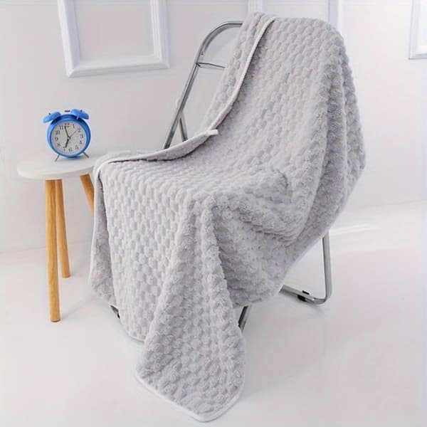 Sæt med 2 ultrabløde mikrofiber badehåndklæder, meget absorberende, lette og hurtigtørrende, (68,6 x 140,3 cm), lyserøde