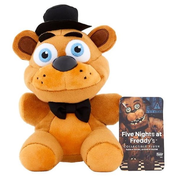 Fem nätter hos Freddy Plysch Freddy Fazbear 5 Fox Bear El Chip Lefty Rockstar Foxy Chica Bonnie Doll För barn Present