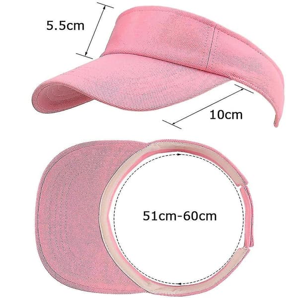 Visor Cap Dame Herre Justerbar Solbeskyttelse Baseball Golf Cap for Tenåringer (hy)