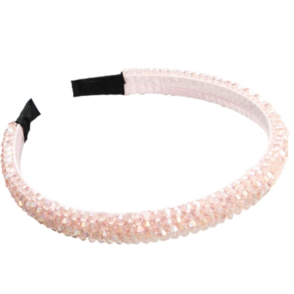Krystal Rhinestone pandebånd skinnende skridsikker perler hårbånd Hårdekoration Pink