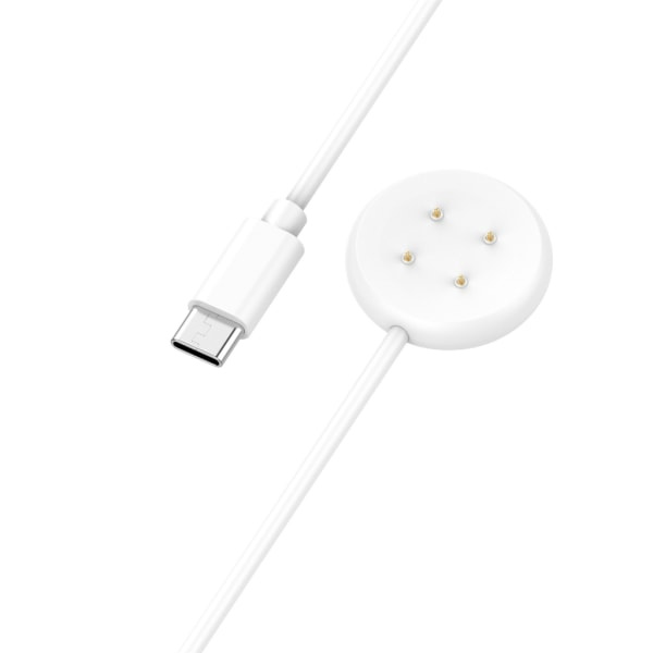 Latausteho Kestävä Sopii Pixel Watch 2:lle Magneettinen USB Nopea Latauskaapeli Telakointiasema Älykelloasema - White Type C