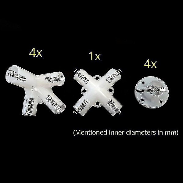 Varaosat 3x3m katokselle markiisi teltta jalat kulma keskiosa liitin 25/19mm 4kpl