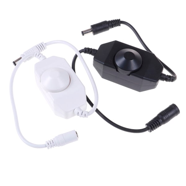 1X Dimmer Lysstyrke Justerbar Kontrol til LED Strip Sort