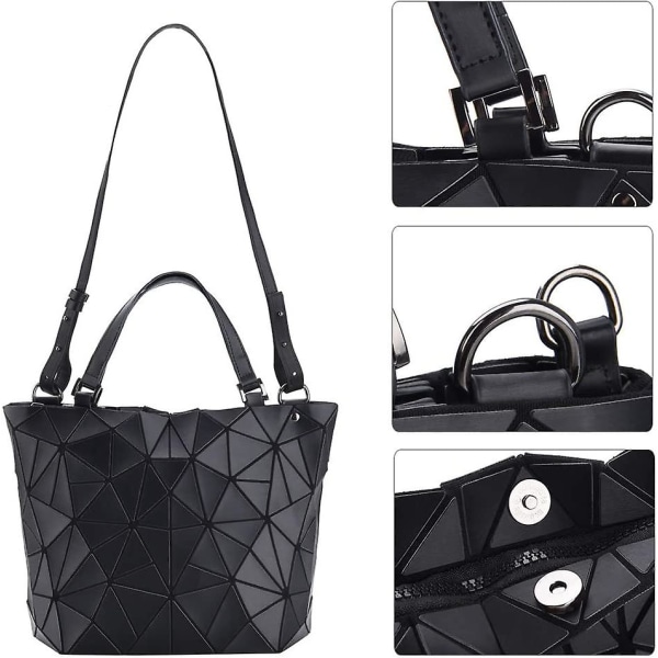 Håndtasker Damer Geometrisk Taske Mat Sort Damer Taske Skuldertasker Crossbody Tasker Til Kvinder