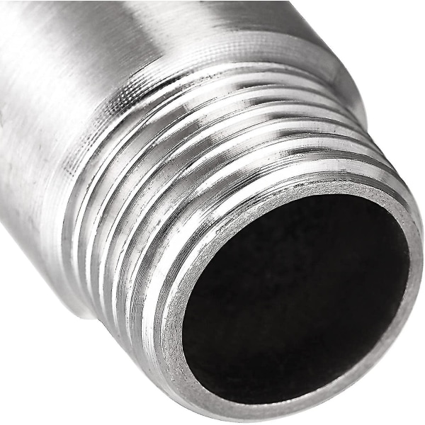Dusjhodeforlengelsesarms rustfritt stål 1/2pt hann til 1/2pt hunn gjenge 30mm lengde støpt rørkobling kobling 2stk