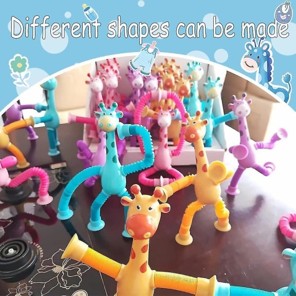 Teleskopisk sugkopp Giraff Leksak Giraff Leksak Sensoriska Leksaker Kul Pedagogisk