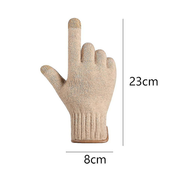 Vinterhandsker til mænd og kvinder, opgraderede touch screen skridsikre termiske