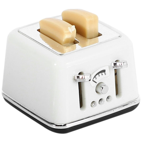 1/12 Skala Dukkehus Brødmaskin Med Toast Miniatyr Dukkehus(hy)