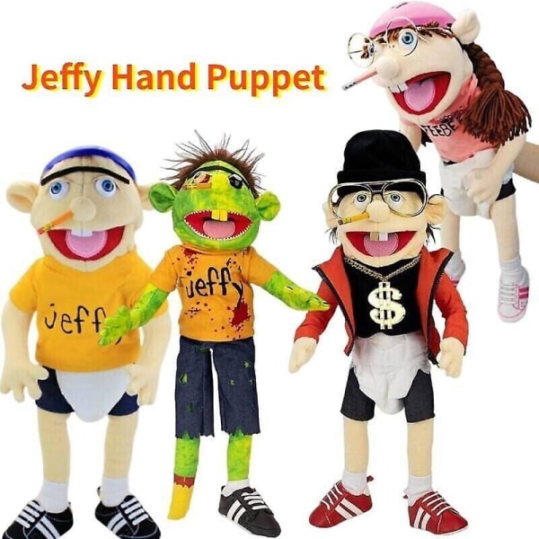 60 cm Jeffy And Feebee Hånddukke Stor blød dukke Plyslegetøj Dukke Børnegave Zombie