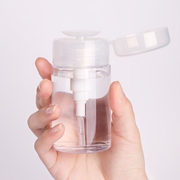 2 påfyllningsbara flaskor Remover Cleaner Makeup-flaska Transparent 150ML