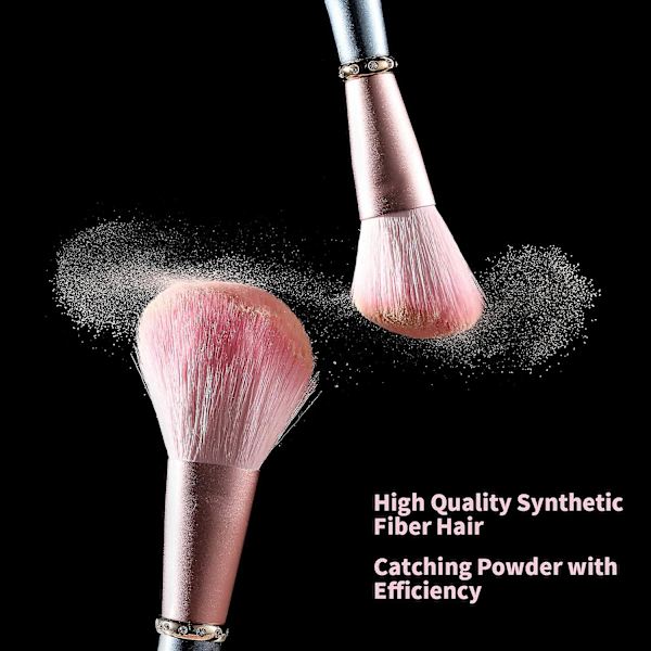 5 kpl meikkisiveltimiä, Premium synteettiset meikkisiveltimet, Premium Contour Concealer Foundation Powder Eye Shadows Eyebrow Makeup Brushes Kit Naisille