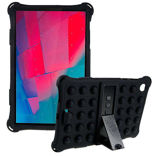 Tablettdeksel med pop-it fidget-leketøy for Lenovo Tab M10 HD Gen 2 TB-X306X - støtdempende, med PC-støtte Black