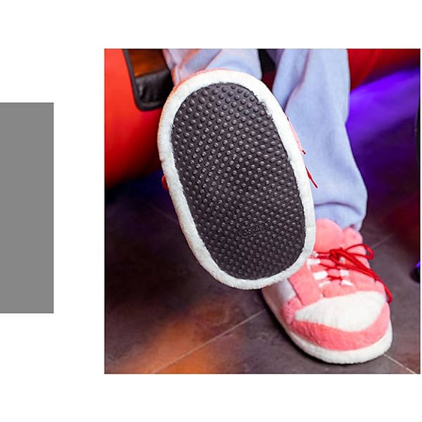 Sjove Slippers Sportsko, Ultra Komfortable og Hyggelige Hjemmesko, Indendørs Sportsko, Plys Indendørs Unisex Slippers Pink
