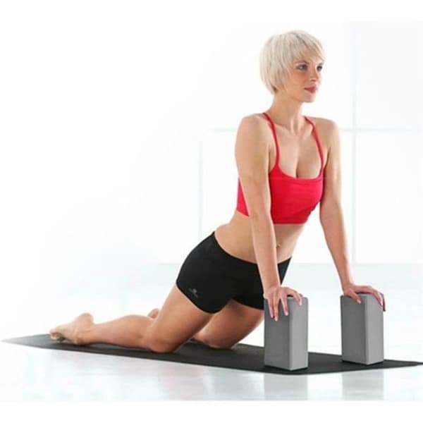 Sæt med 2 yogablokke – Farvevalg – (2 stk.) – 22 x 15 x 7,6 cm pr. blok – Yogablokke til mænd og kvinder