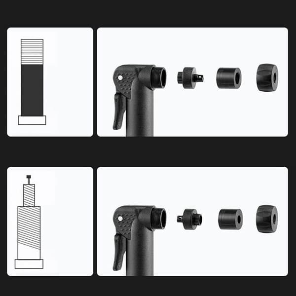 Mini bärbar och kompakt cykelpump, 80 PSI, responsiv, designad med hållbara material för daglig användning.