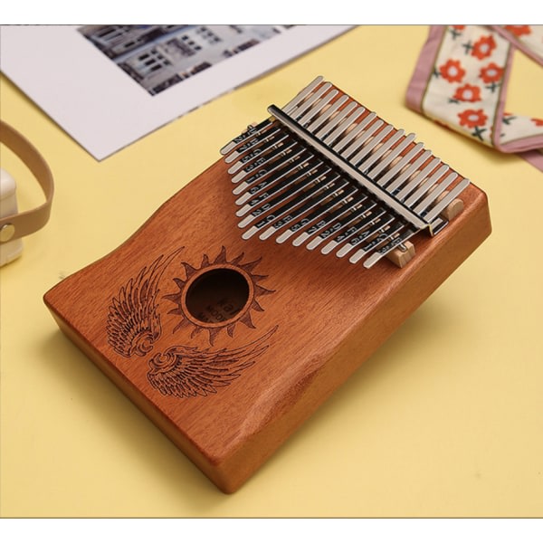 Kalimba Beginner 17 Keys Soar Finger Piano Bærbart instrument producerer smukke lyde