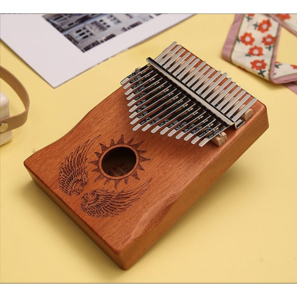 Kalimba för nybörjare 17 tangenter Soar Finger Piano Bärbart instrument Producerar vackra ljud