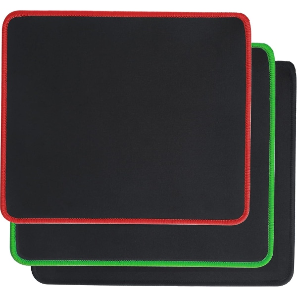Musematte 3-pakning 10x8,5 tommer Laptop Gaming Musematte Vanntett klutoverflate