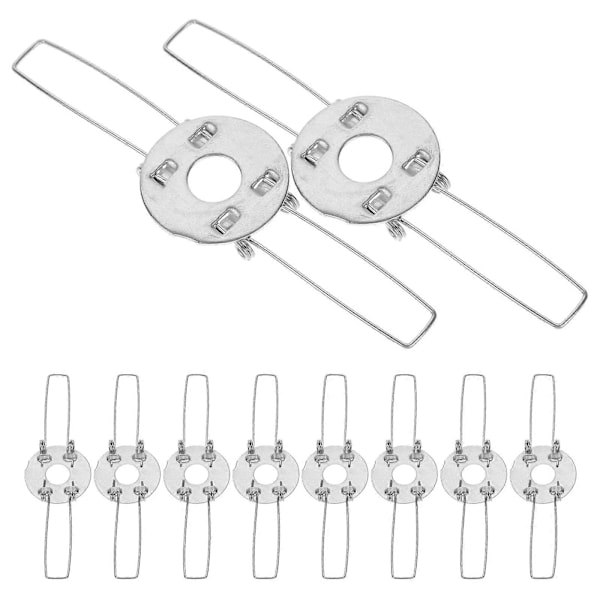10 stk Lampekulefjærklips Lysarmatur Adapter Hengelampe Shade DIY Fjærklemmer