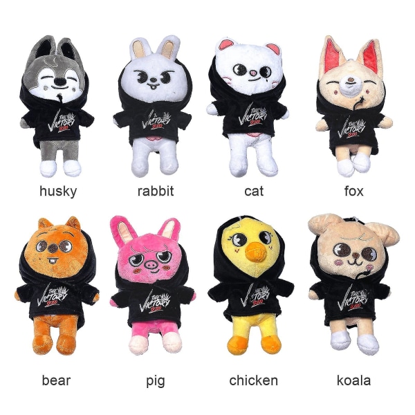 Skzoo Doll Stray Kids Cute Anime Plush 7.87in Kawaii Plush Toys Creative Soft Stuffed Cartoon Plush Toy For Kids Fans