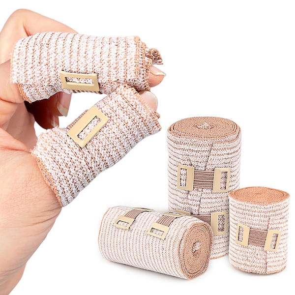 20 kpl Bandage-klipsit Kääre Elastinen Metalliklipsit Bandage-soljet Rep White