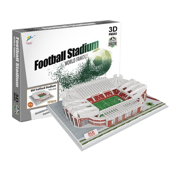 3D puslespil VM fodboldstadion - Old Trafford Stadium (Man