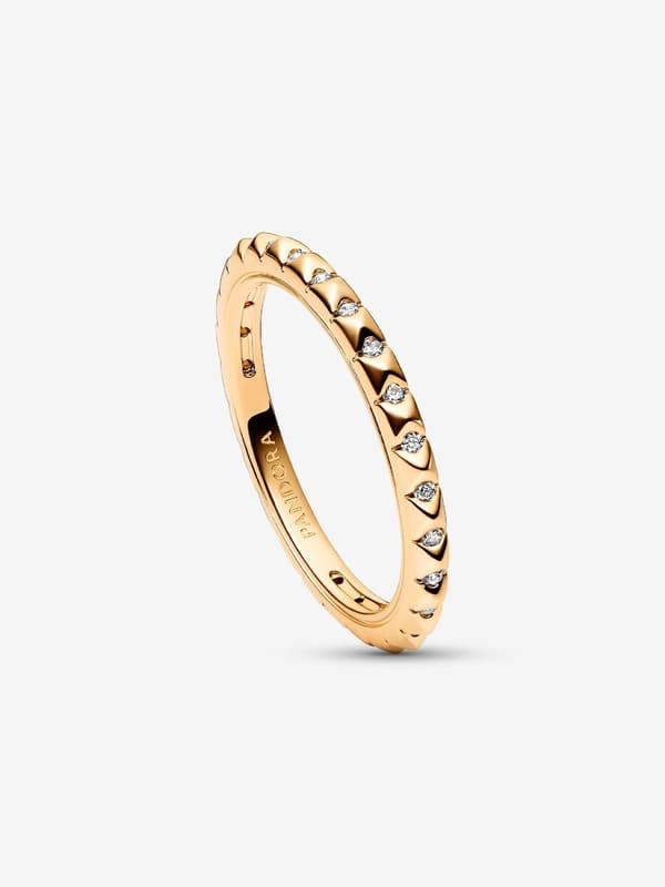 Pandora - P ME Pyramids Ring - 14k guldplätering Circumference: 52mm