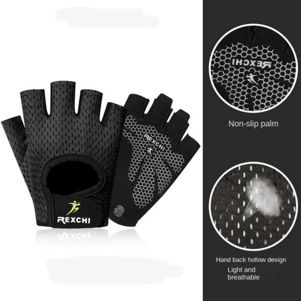 Halvfinger handsker Yoga handsker black M