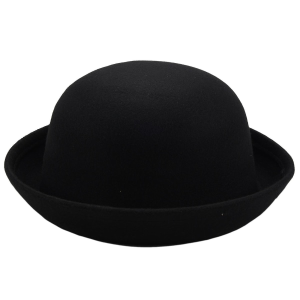 1 stk Melon Bowler Hat Hat Bowler Hat Bowler Hat Filt Hat Hat Riding Hat () Tw