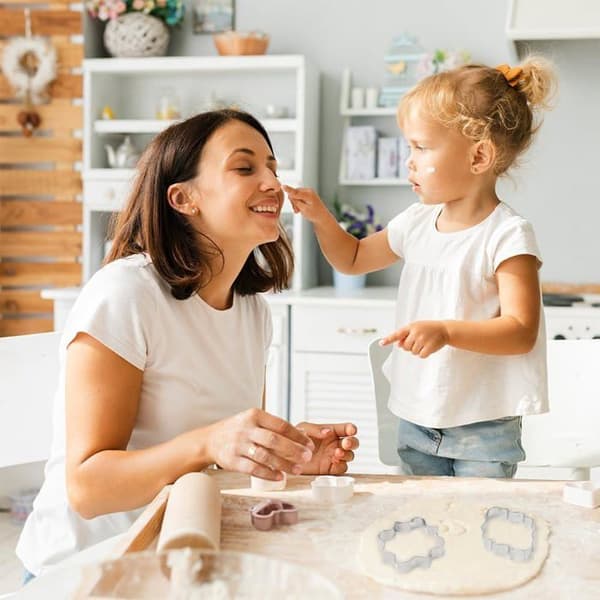 10-delars kakformset i rostfritt stål, mini geometriska former, rostfria kakformar